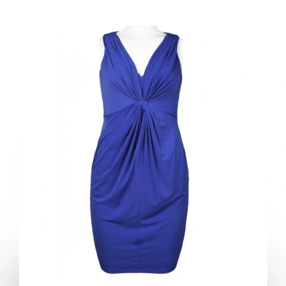 Suzi Chin for Maggy Boutique Party Dress Size 10 Royal Blue